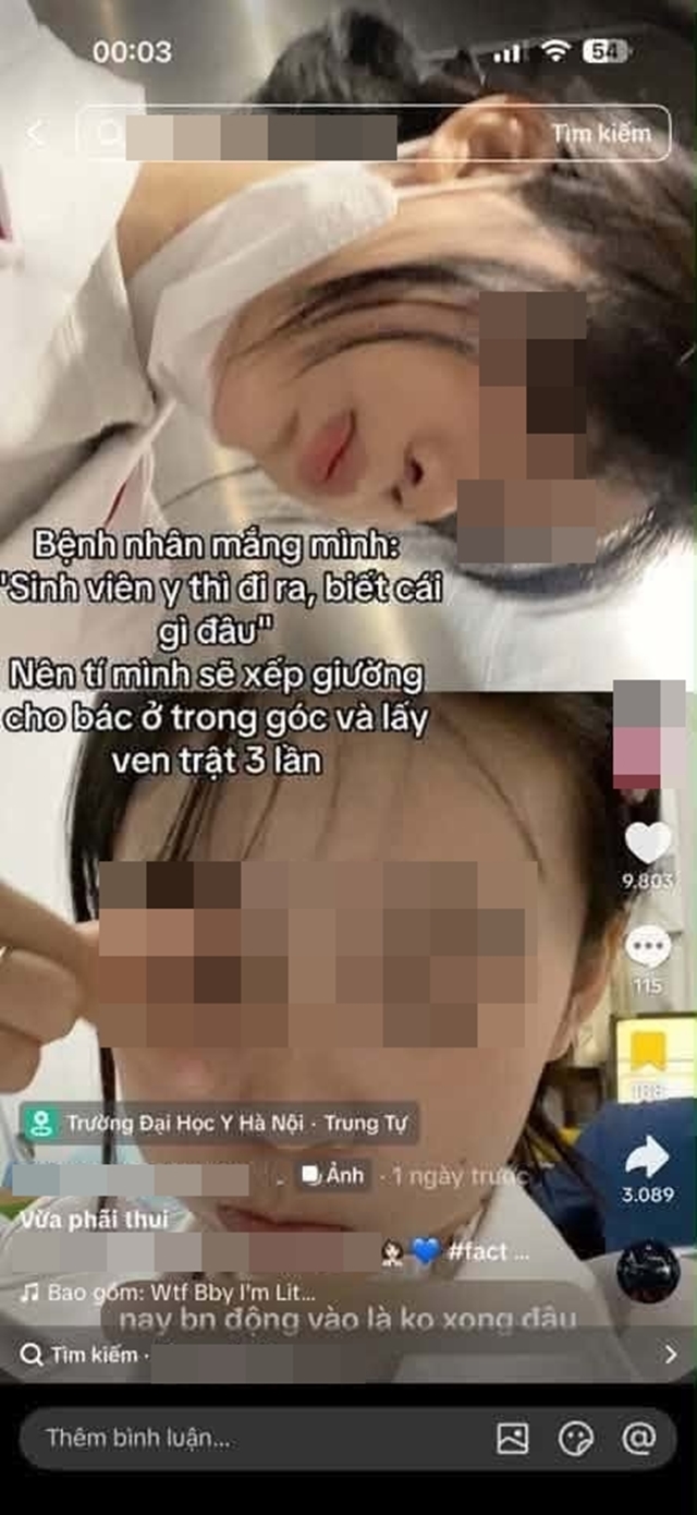 Lại thêm nữ sinh ngành Y gây tranh cãi vì clip “khoe cách xử lý bệnh nhân”: Phát ngôn khiến nhiều người bức xúc