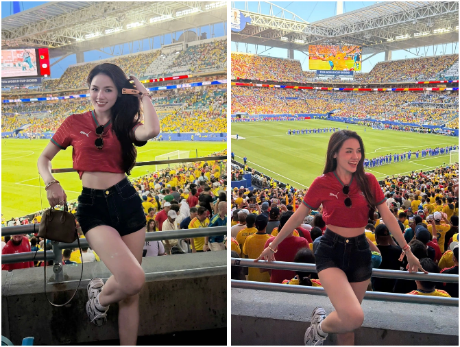 Rõ danh tính cô gái đẹp Đắk Lắk đang nổi rần rần khi check-in World Cup ở Mỹ: Không ngờ đã đẹp lại còn giỏi giang đến thế