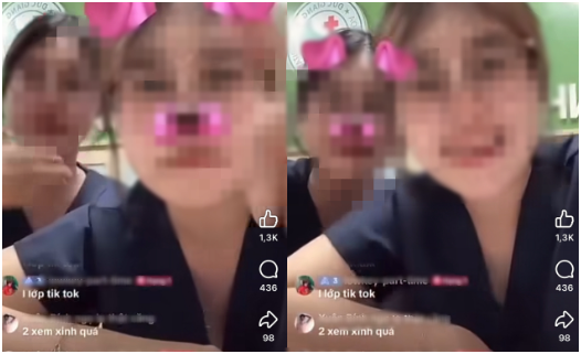 Hai cô gái mặc áo ngành y đang rần rần nhất vào lúc này: Nói điều không ngờ trên sóng livestream