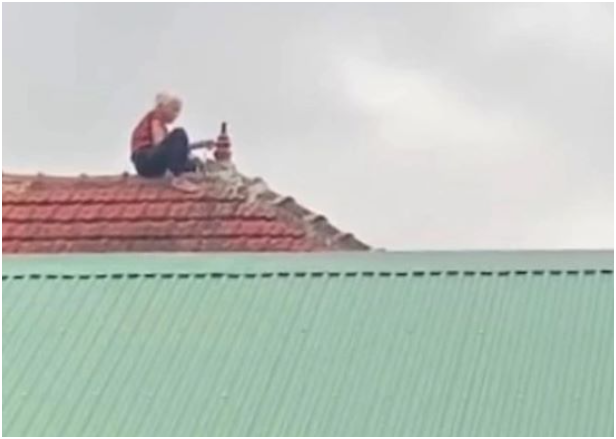 Bà già gần 80 tuổi vẫn leo lên mái nhà để sửa ngói: Bất ngờ về hoàn cảnh